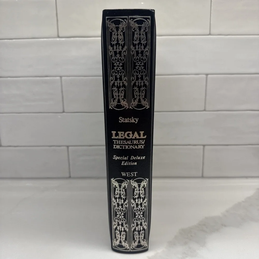 West's Legal Thesaurus / Dictionary by William Statsky, Special Deluxe Edition